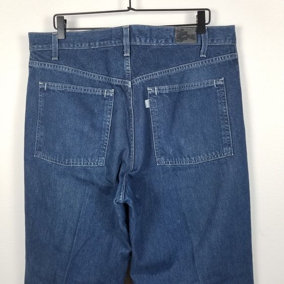 Levi's Vintage 90s Y2K Grunge Blue Denim SilverTab Baggy Fit Jeans Size 36x32 - Picture 5 of 12